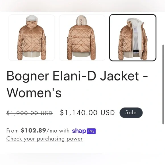 NWOT | Bogner Elani-D Down Puffer Jacket - Picture 16 of 16